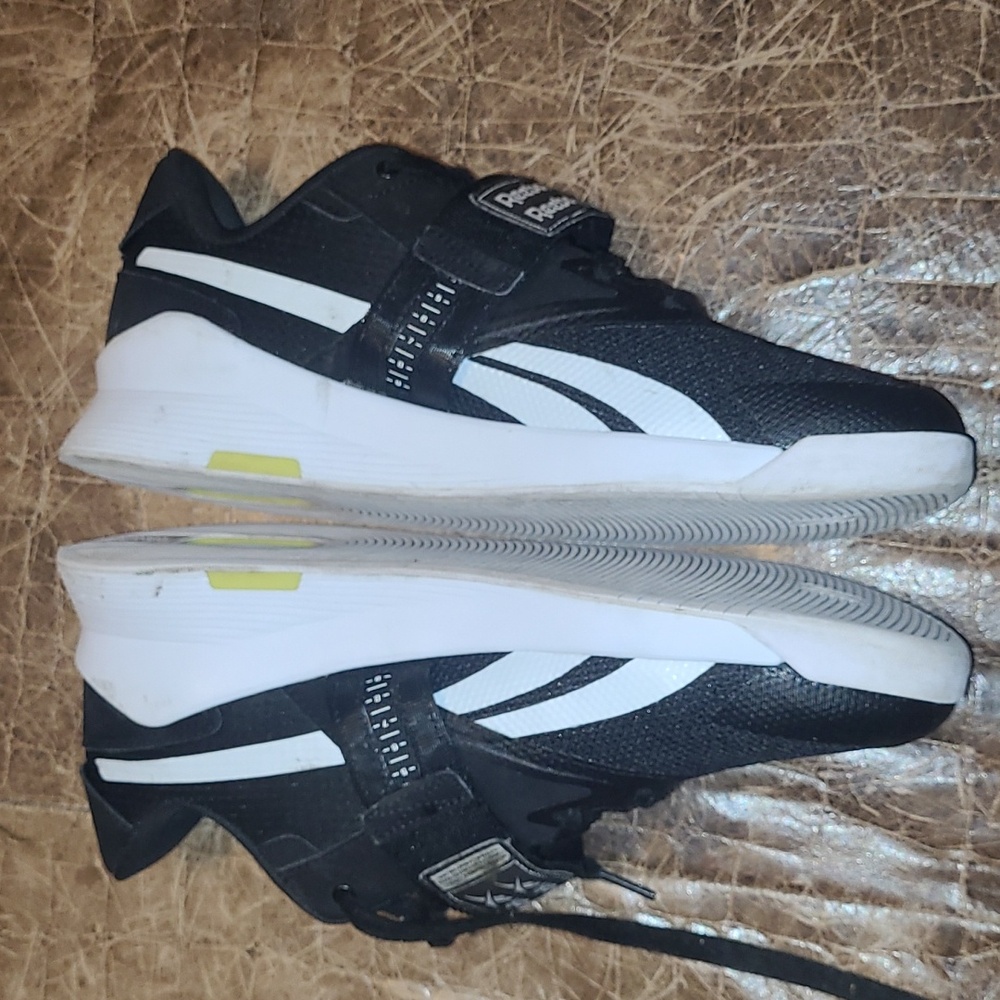 Reebok Lifter PR II Weight Lifting Shoes. Size 9.5 Men's. Black/White - Picture 2 of 10